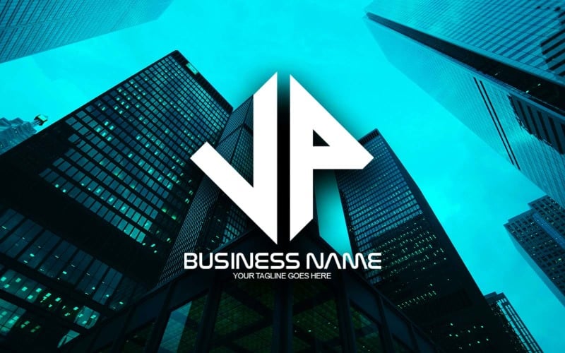 Professional Polygonal VP Letter Logo Design For Your Business - Brand Identity