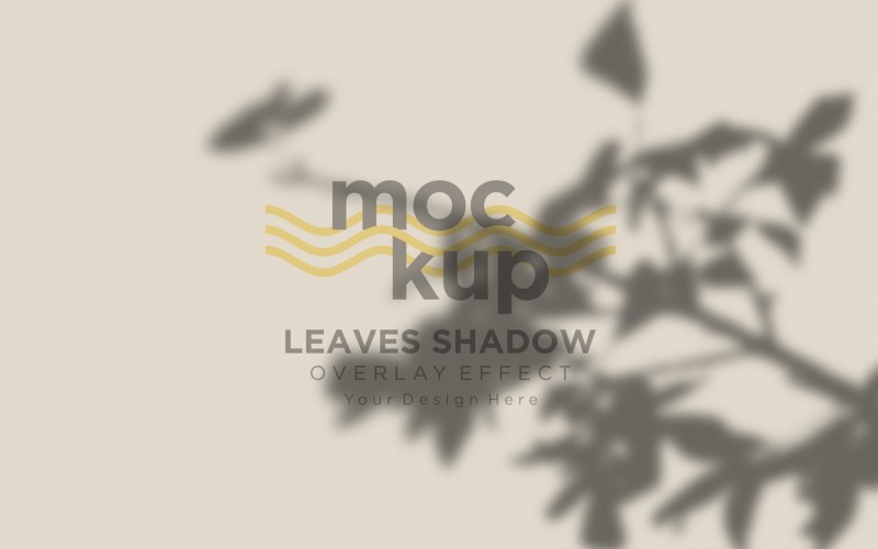 Leaves Shadow Overlay Effect Mockup 126