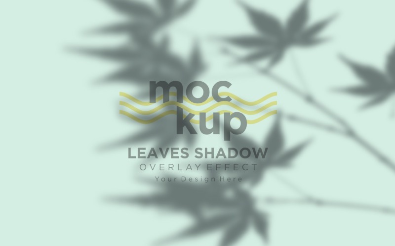 Mockup effetto sovrapposizione ombra foglie 165
