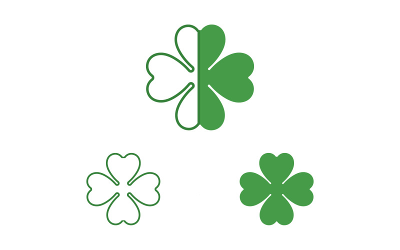 Leaf cloverview логотип природа шаблон v6