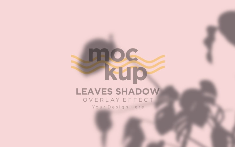 Mockup effetto sovrapposizione ombra foglie 168