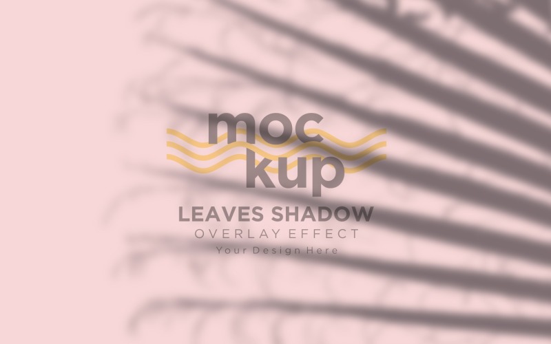 Mockup effetto sovrapposizione ombra foglie 178