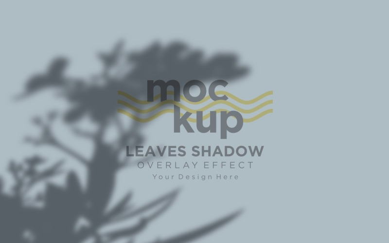 Mockup effetto sovrapposizione ombra foglie 194