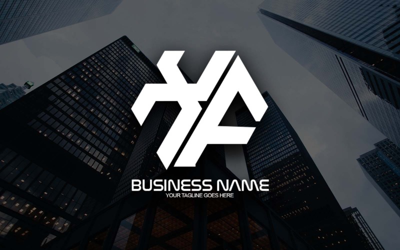 İşletmeniz İçin YENİ Profesyonel Çokgen XF Harf Logo Tasarımı - Marka Kimliği