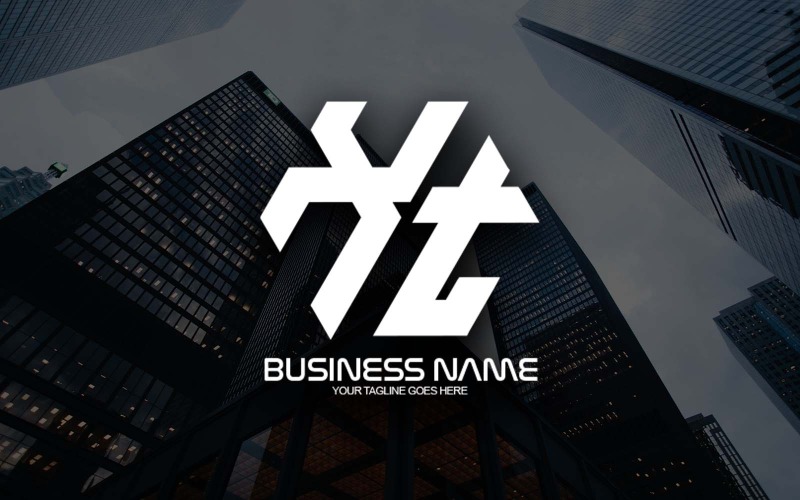 Professional Polygonal XT Letter Logo Design For Your Business - Brand Identity