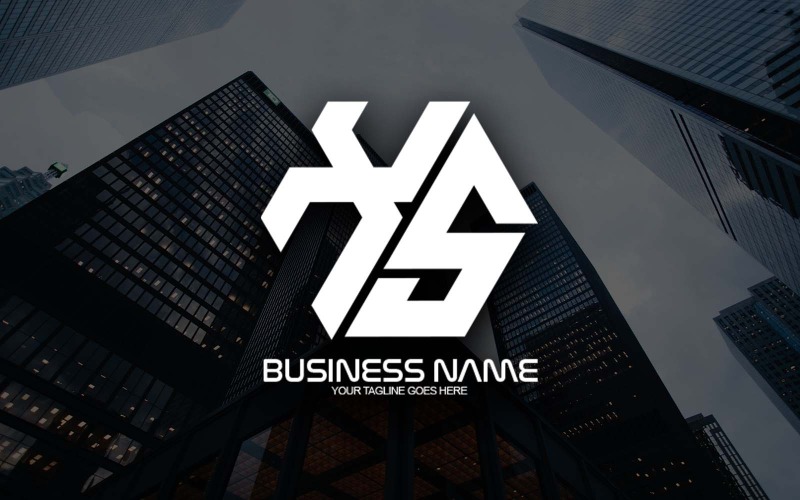 专业的多边形 XS 字母标志设计为您的企业-品牌标识