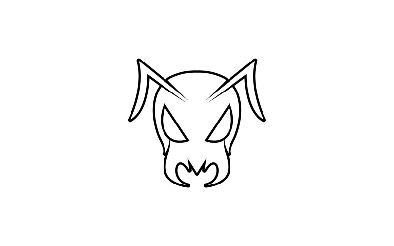 Myrhuvudlogotyp och symbolvektor v12