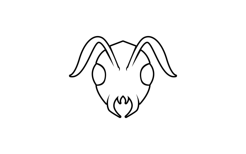 Myrhuvudlogotyp och symbolvektor v9