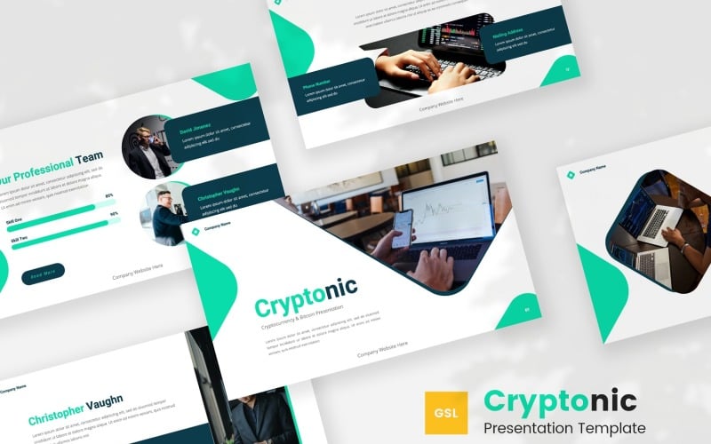 Cryptonic: modello di presentazione di Google per criptovaluta e Bitcoin