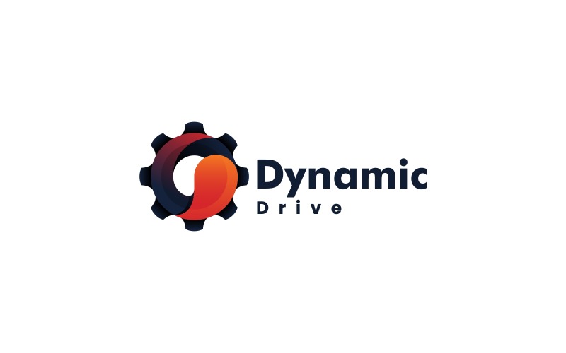 Dynamisk Drive Gradient Logotypstil