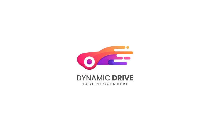 Logo dégradé de conduite dynamique