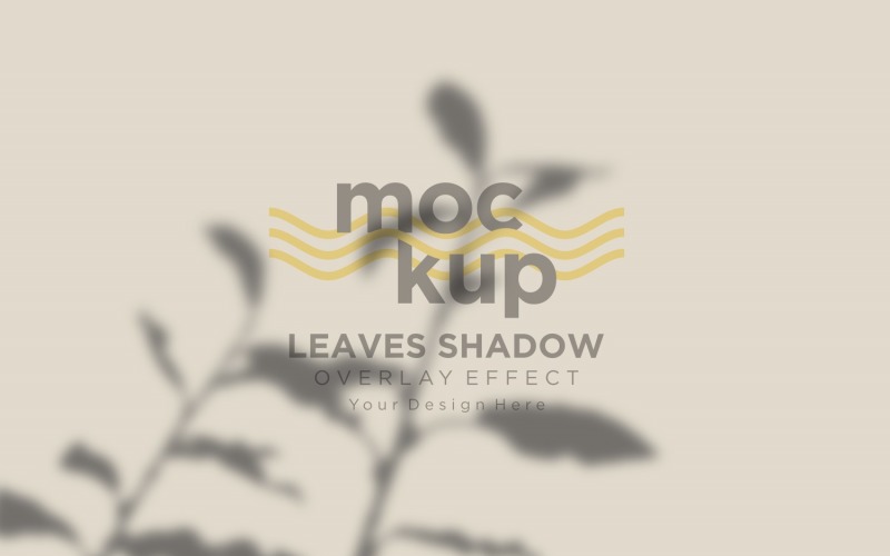 Mockup effetto sovrapposizione ombra foglie 226