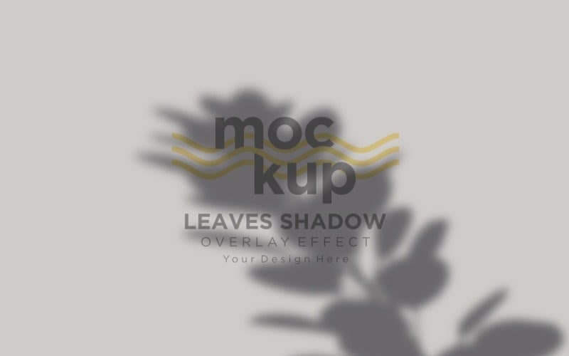 Mockup effetto sovrapposizione ombra foglie 227