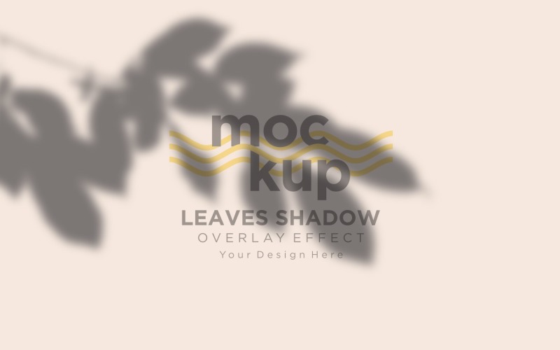 Mockup effetto sovrapposizione ombra foglie 229
