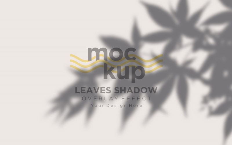 Mockup effetto sovrapposizione ombra foglie 230