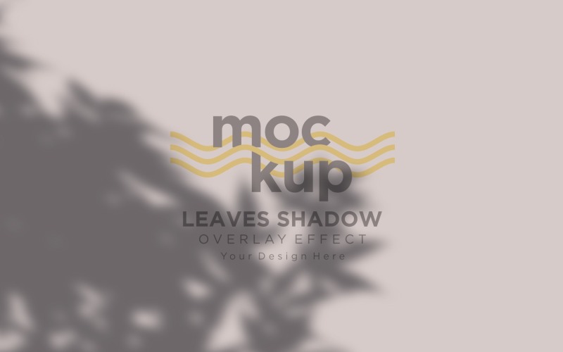 Mockup effetto sovrapposizione ombra foglie 231