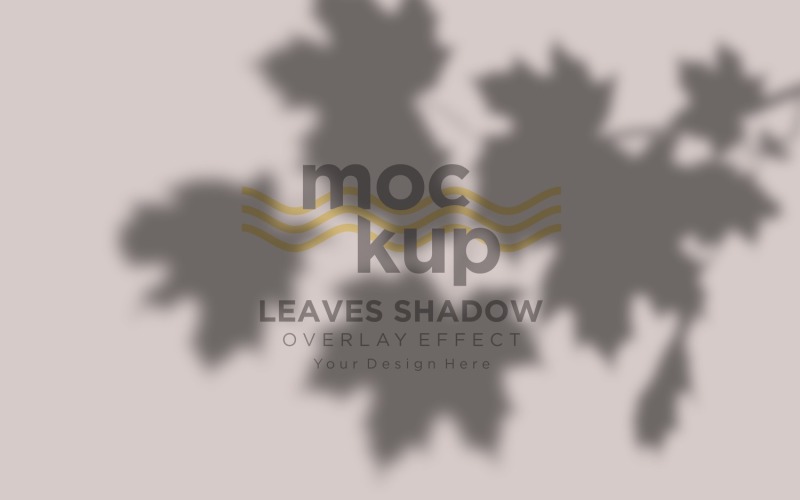 Blätter Schattenüberlagerungseffekt Mockup 301