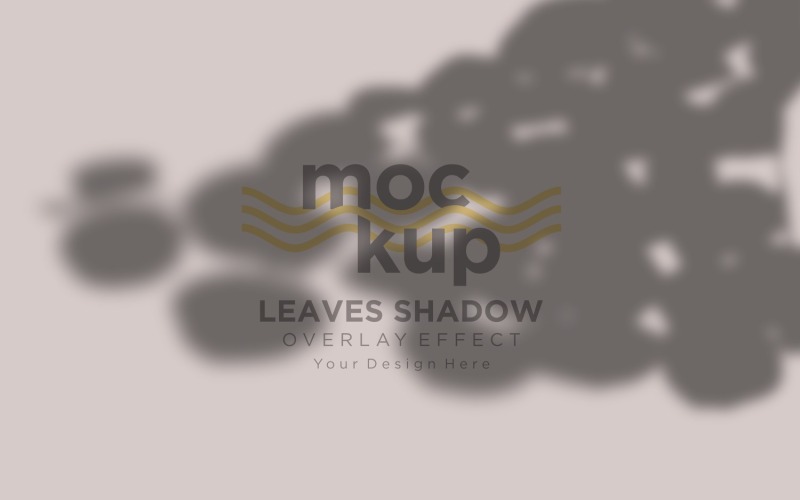 Leaves Shadow Overlay Effect Mockup 281