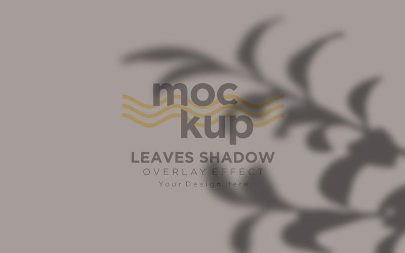 Leaves Shadow Overlay Effect Mockup 302