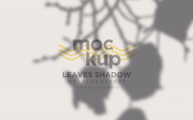Maqueta de efecto de superposición de sombras de hojas 240