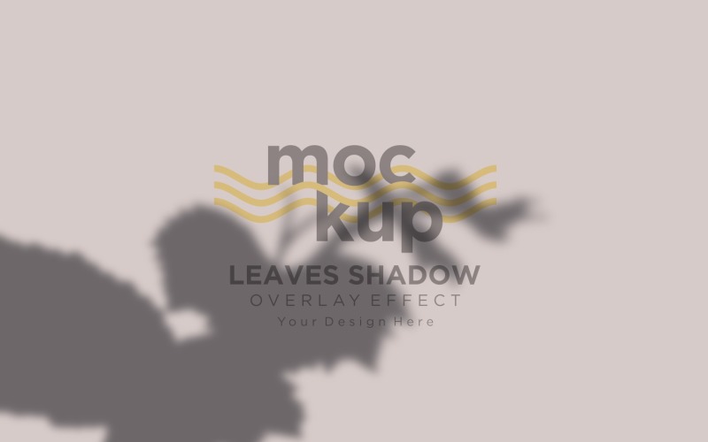 Maqueta de efecto de superposición de sombras de hojas 251