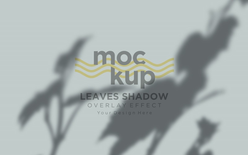 Maqueta de efecto de superposición de sombras de hojas 253