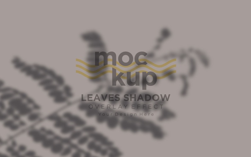 Mockup effetto sovrapposizione ombra foglie 232