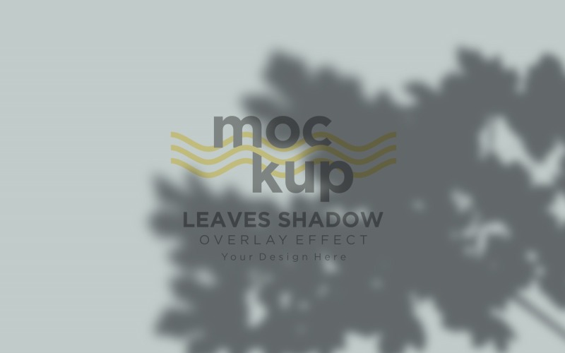 Mockup effetto sovrapposizione ombra foglie 233