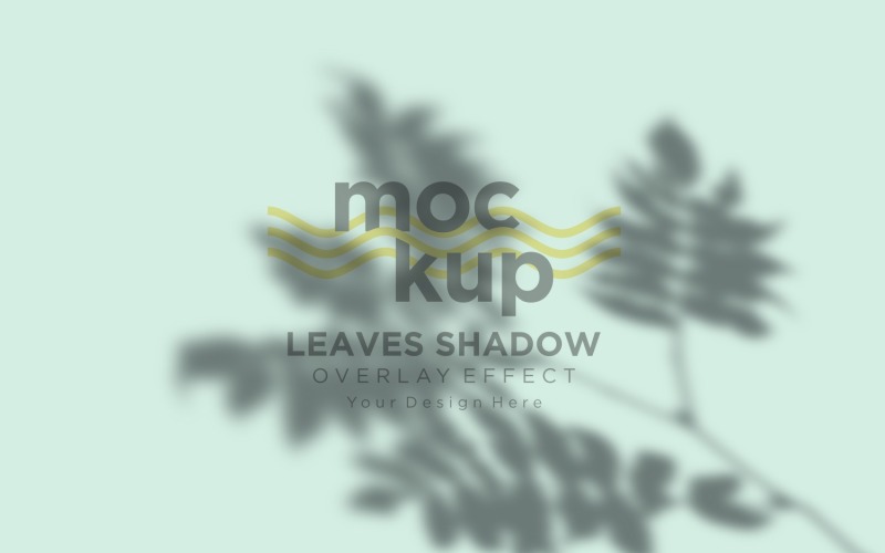 Mockup effetto sovrapposizione ombra foglie 235