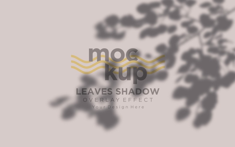 Mockup effetto sovrapposizione ombra foglie 241