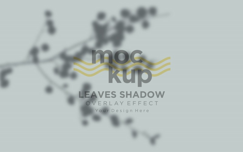 Mockup effetto sovrapposizione ombra foglie 243