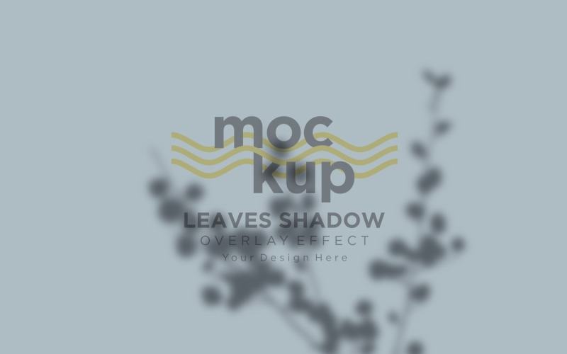 Mockup effetto sovrapposizione ombra foglie 244