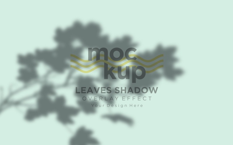 Mockup effetto sovrapposizione ombra foglie 245