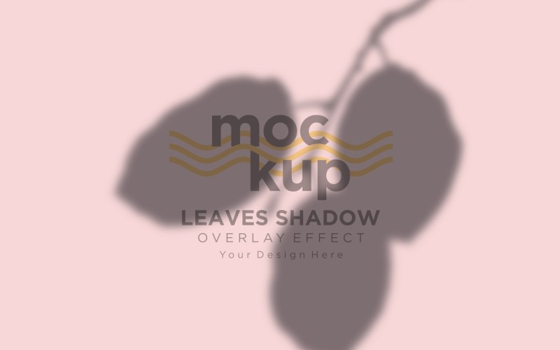Mockup effetto sovrapposizione ombra foglie 248