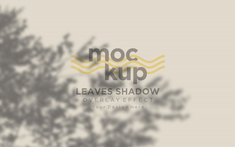 Mockup effetto sovrapposizione ombra foglie 266