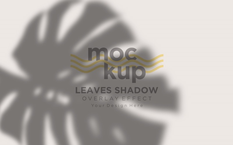 Leaves Shadow Overlay Effect Mockup 330
