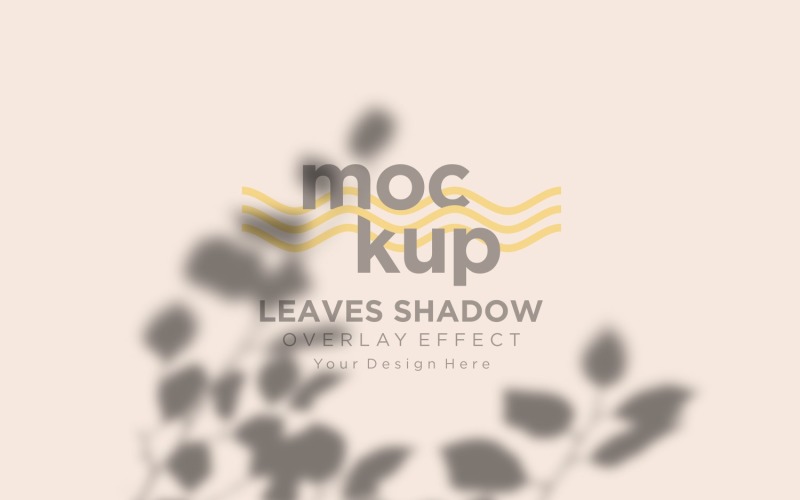 Leaves Shadow Overlay Effect Mockup 359