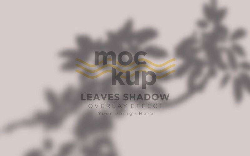 Maqueta de efecto de superposición de sombras de hojas 381