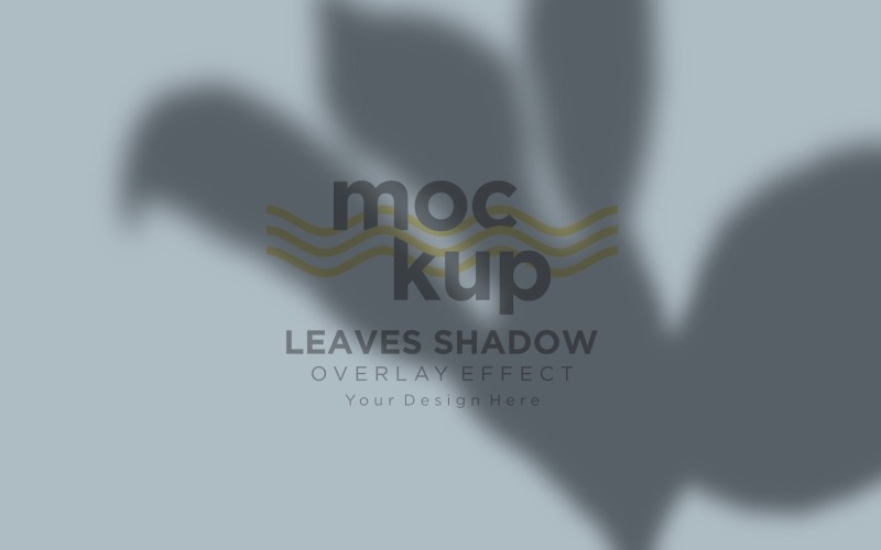 Mockup effetto sovrapposizione ombra foglie 374