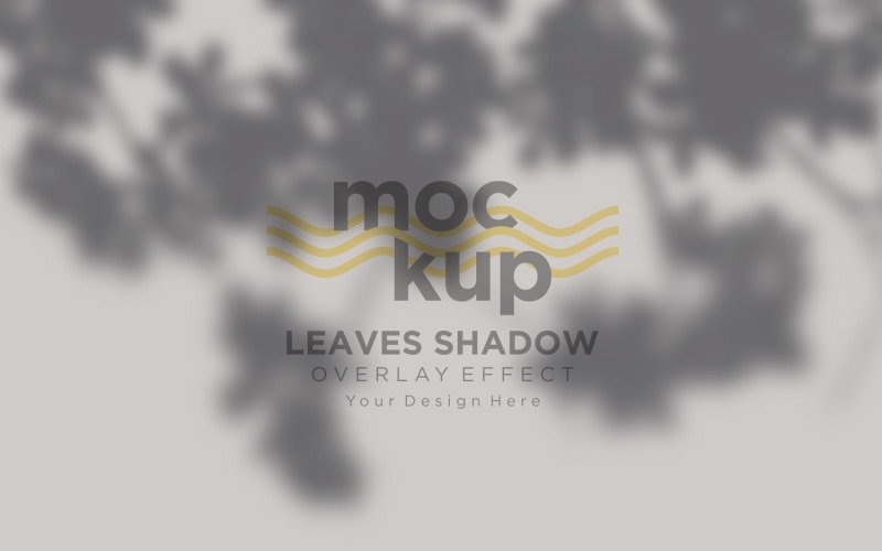 Mockup effetto sovrapposizione ombra foglie 377