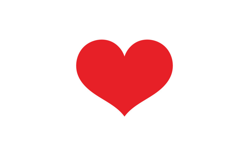 Corazón Amor Clipart Símbolo Icono Vector Ilustración v10