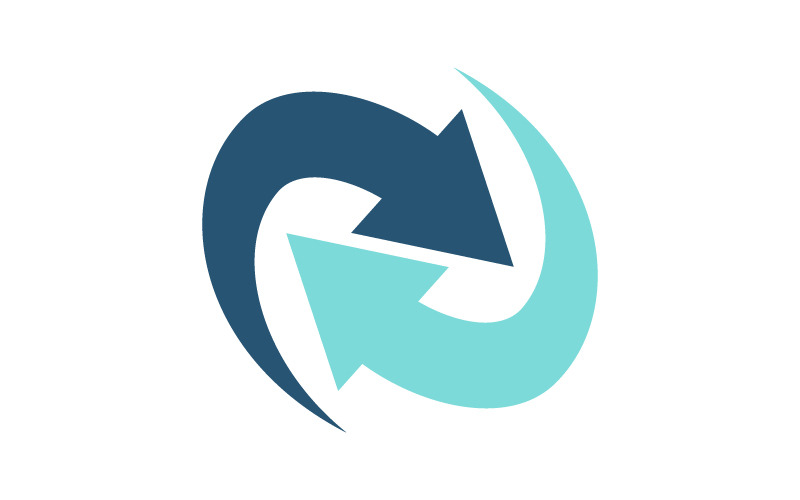 Design de logotipo de distribuição de negócios de marketing on-line da Arrow