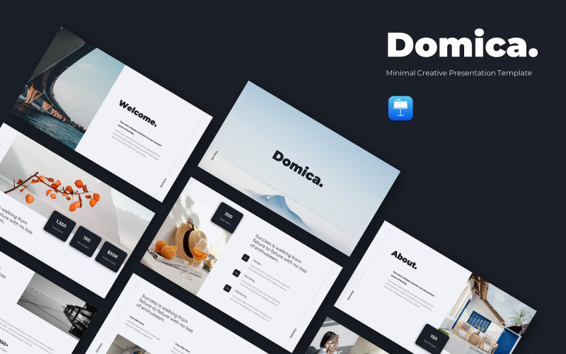 Domica - Modello di nota chiave del mazzo di pitch minimo