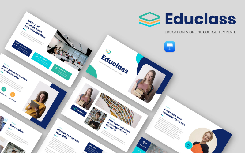 Educlass - Keynote-Vorlage für Bildungs- und Online-Kurse