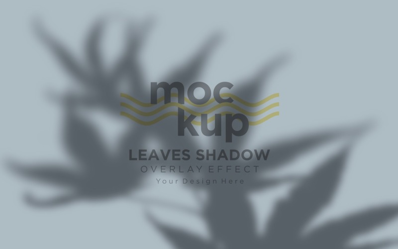 Mockup effetto sovrapposizione ombra foglie 424