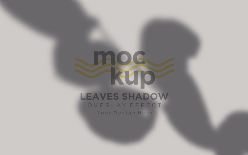 Mockup effetto sovrapposizione ombra foglie 427