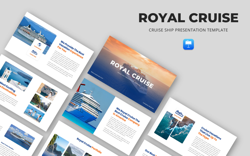Royal Cruise - Cruise Ship Keynote Template