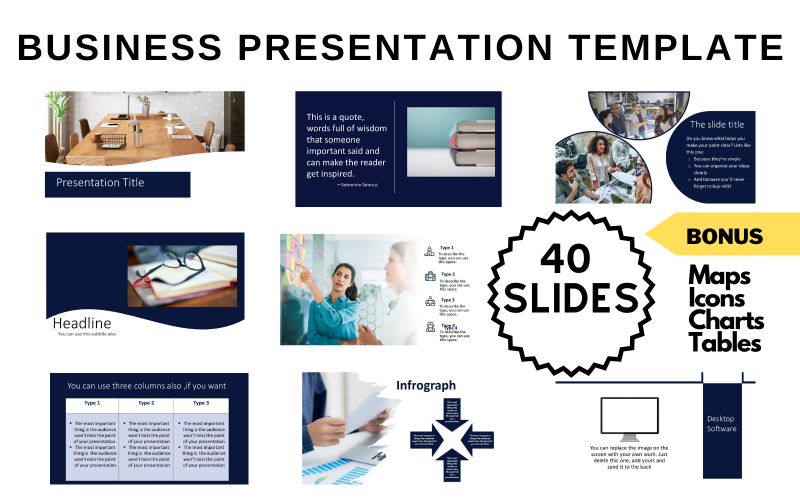 Unique Business PowerPoint Presentation Template PPT 2