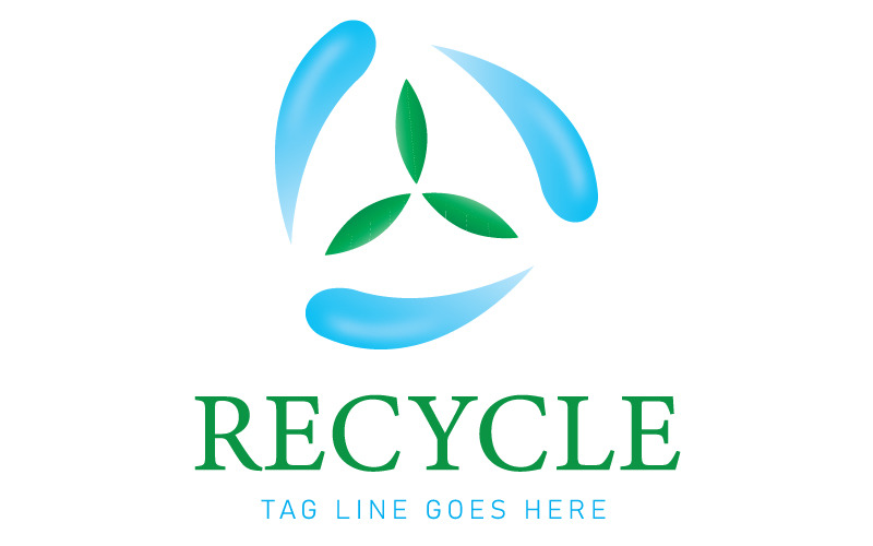 Logo sjabloon recyclen - Logo recyclen