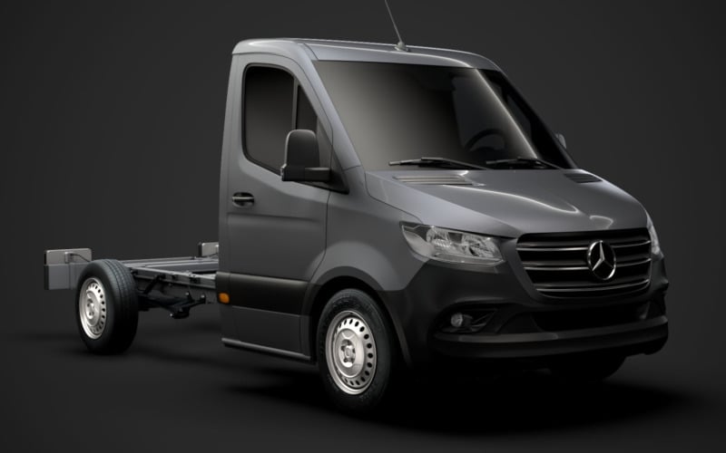 Mercedes Sprinter Chassis Single Cab L1 FWD 2020 3D Model
